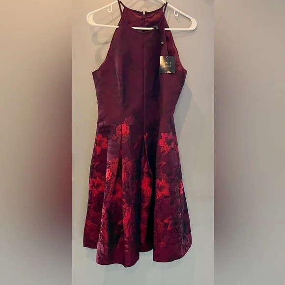 White House Black Market - red holiday dress